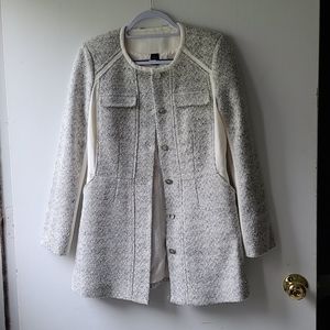 White House Black Market White & Black Skirt Suit